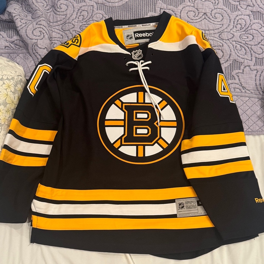 Reebok Black and Gold Hockey Jersey